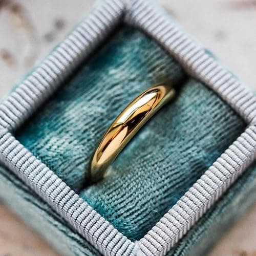 18K Solid Yellow Gold Pinky Promise Ring for Best Friends Unique Stacking Charming Ring Elegant Design Anniversary Promise Jewelry Birthday Gift For Couple thumbnail 4