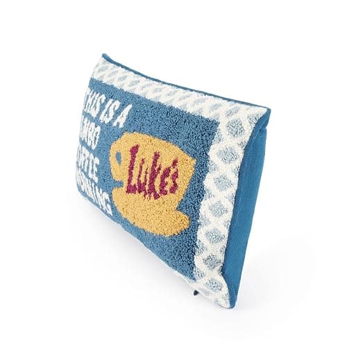 Jay Franco Needlepoint Decorative Pillow – 15 Inch Ultra-Soft Stuffed Plushie & Cozy Throw Pillow, Official Licensed Product, Blue - Gilmore Girls thumbnail 6