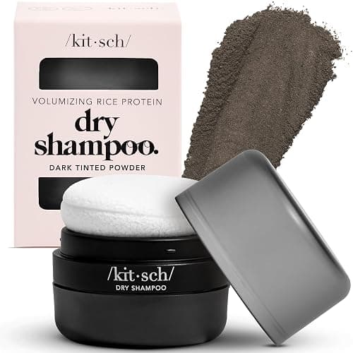 Kitsch Dry Shampoo Powder for Women & Men Dry Shampoo for Dark Hair w/Rice Protein - Unscented, Volumizing, No White Cast, Non Toxic, Non Aerosol, Organic, Travel Size | Ideal Gifts for Women - 8g thumbnail 9
