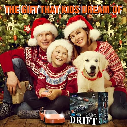 RC Drift car, 1/43 Mini Rc Drift car with Gyroscope, 2.4GHz Full Proportional Remote control Cars, 4WD High Speed Racing with Lights, Racing Tires, Model Cars Gift for Adults, Kids, Boys, Girls thumbnail 2