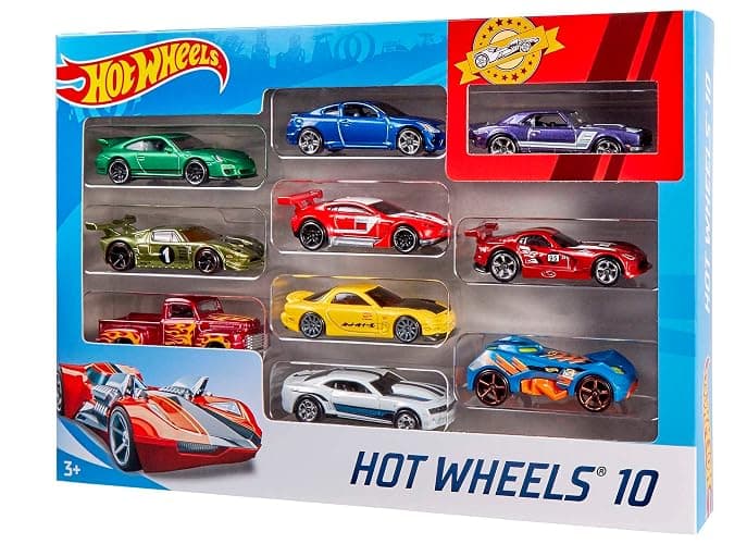 Hot Wheels 10-Pack (Styles May Vary​) | Multipack of 10 of Toy Trucks & Cars in 1:64 Scale, Instant Collection for Kids and Collectors (Amazon Exclusive) thumbnail 7