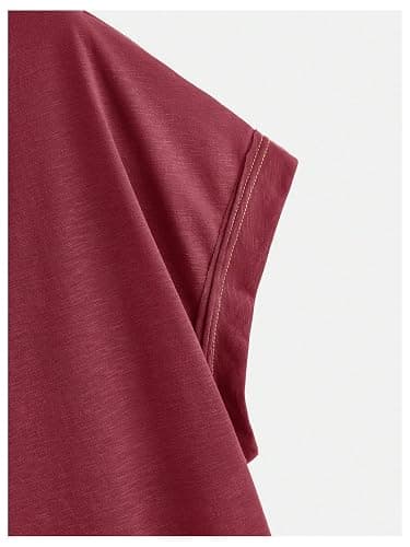 SOLY HUX Women Open Back Tops Workout Backless Tee Casual Athletic Shirts Short Sleeve Oversized Gym T Shirt thumbnail 2