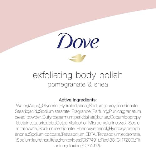Dove Exfoliating Body Polish Scrub For Silky, Soft Skin Pomegranate & Shea Butter Body Scrub Exfoliates and Provides Lasting Nourishment 10.5 oz thumbnail 12