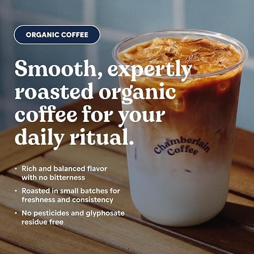 Chamberlain Coffee Organic Espresso Dark Roast Coffee Blend - Ground - Smooth & Balanced w/Dark Chocolate, Roasted Peanuts, Sweet Caramel Notes, Perfect for Everyday Moments - 10 oz thumbnail 4