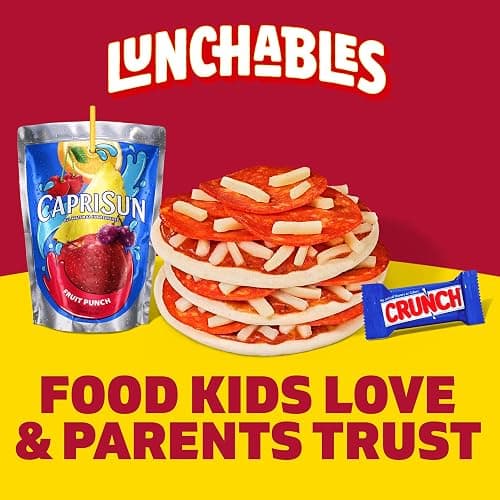 Lunchables Pepperoni Pizza with Capri Sun Fruit Punch and Crunch Bar Fun Pack, 4.7 oz & 6 fl oz Package thumbnail 7