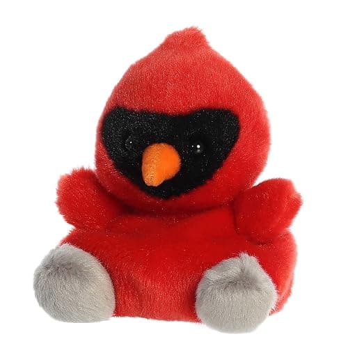 Aurora® Festive Palm Pals™ Louis Cardinal Stuffed Animal - Fun Collectible Plush for Kids and Adult Collectors - Perfect for Decorating Rooms and Birthday Gifts - Red 5 Inches thumbnail 6
