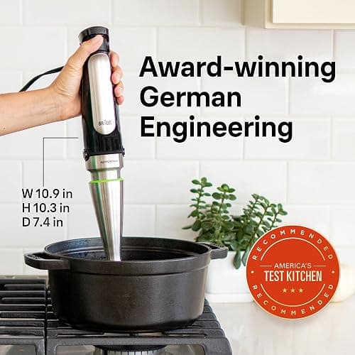 Braun MultiQuick 7 3-in-1 Immersion Blender with Food Processor – Powerful Handheld Electric Stick Blender - Emulsifier for Chopping, Beating & Whisking - Ideal for Soup, Puree, Smoothies & More thumbnail 6
