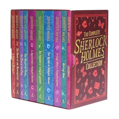 Sherlock Holmes Series Complete Collection 10 Books Set by Arthur Conan Doyle (Return,Memoirs,Adventures,Valley of Fear,His Last Bow,Case-Book,Hound ... Sherlock Holmes Collection (Cherry Stone)) - Image 1