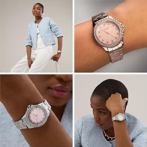 Sekonda Elizabeth 33mm Women's Watch with Stone Set Case and Stainless Steel Bracelet thumbnail 4