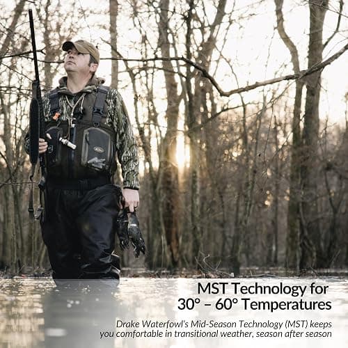 Drake Waterfowl Men's MST Endurance Hunting Warm Quarter-Zip Fleece Lined Hoodie w/Kangaroo Pouch & Magnattach Chest Pocket thumbnail 5