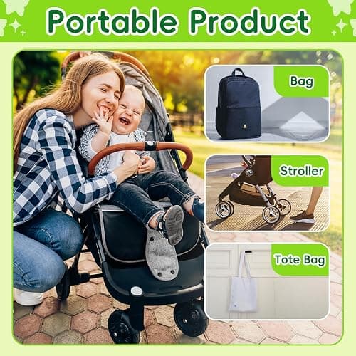 Baby Grooming Kit - 19 in 1 Nursery Essentials Baby Registry Shower Gift for Newborns, Infants, Toddlers, Boys, Girls Kids-Safety Baby Comb, Brush, Finger Toothbrush, Nail Clippers, Scissors(Grey White) - Grey White thumbnail 7