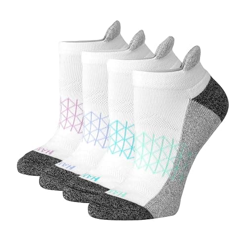 Hanes Women's Cushioned No Show Tab Socks (4-Pairs) - Image 1