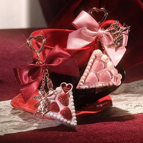 Flower Knows Strawberry Cupid Solid Perfume,Cake Bag Charms,Portable Travel Perfumes,Long Lasting Fragrances,2-in-1 Red Cute Keychain Purse for Women,Girls&Bow Lovers Gift,0.11 oz(Cream Gardenia) thumbnail 5