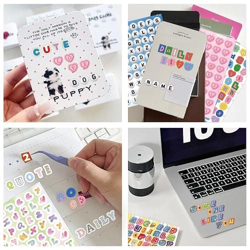 ZHIJIANHZ 2600Pcs Magazine Letter Stickers Book for Scrapbook Album, Vintage Ransom Alphabet Stickers for Journaling, Scrapbook Supplies and Book Decor with 40 Sheets Pre-Cut Viny thumbnail 7