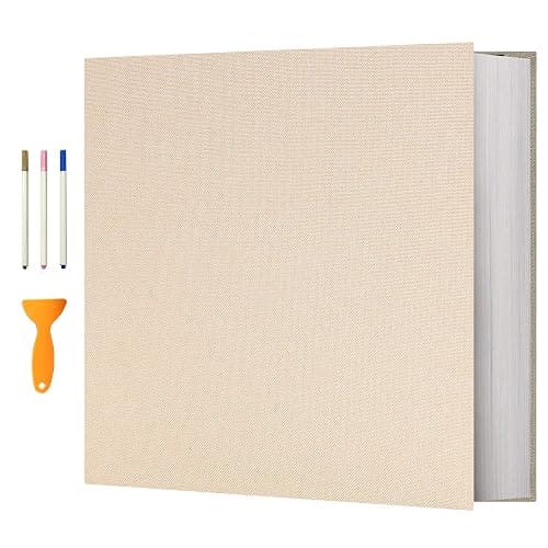 Vienrose Photo Album Self Adhesive 4x6 5x7 3x5 8x10 Scrapbook Album DIY Scrap Book with Metallic Pen 120 Pages - Image 1
