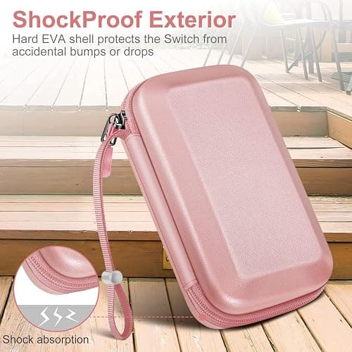 FINTIE Etui pour Nintendo 2DS XL / 3DS & XL & LL - Housse Rangement Anti-Choc Sac de Transport avec Porte-Cartes de Jeu et Dragonne, thumbnail 6
