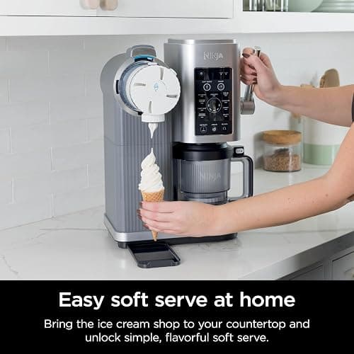 Ninja Swirl by CREAMi Ice Cream and Soft Serve Maker, Sorbet, Milkshake, Frozen Yogurt, Low Calories Program & More, 13-in-1, Soft Serve Handle, (2) CREAMi Swirl 16oz Pints, For Kids & ALL ages, NC701 thumbnail 10
