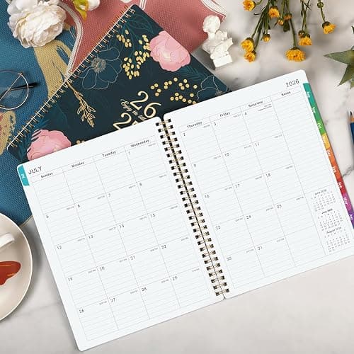 Planner 2026-2027 - Academic Planner 2026-2027, July 2026 - June 2027, Weekly & Monthly Planner, 8'' x 10", Calendar Planner, Colorful Monthly Tabs, Twin-wire Binding, Back Pocket, Holidays thumbnail 7