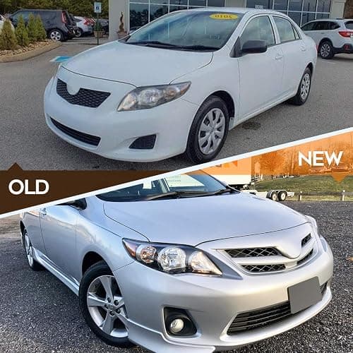 LBRST Headlight Assembly for Toyota Corolla 2009 2010 Black Housing Amber Reflector Clear Lens Driver and Passenger Side Headlamp thumbnail 6