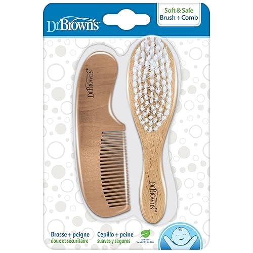 Dr. Brown's Soft and Safe Baby Brush + Comb - Baby Brush + Comb