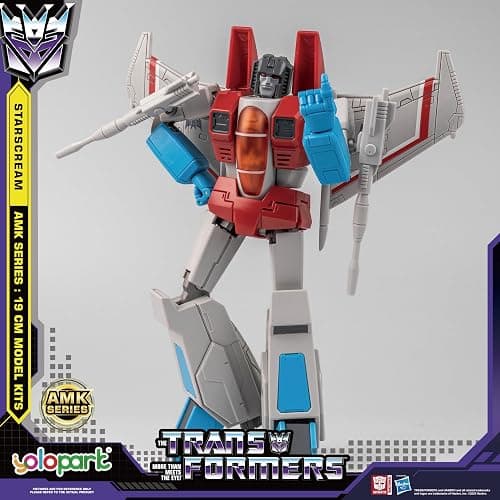 YOLOPARK Starscream Transformer Toys,AMK Series Transformers G1 Action Figures,7.48 Inch Highly Articulated Transformers Decepticon Toys for Adults Boys Girls,No Converting thumbnail 2