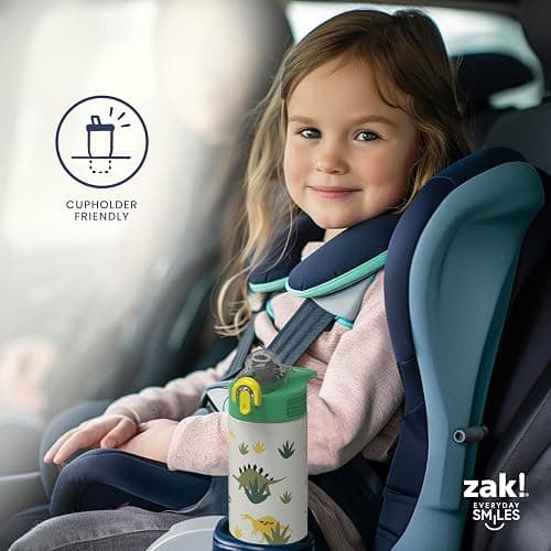 Zak Designs Sonic the Hedgehog Sage Kids Water Bottle For School or Travel, 19oz Stainless Steel Water Bottle With Straw, Handle, and Leak-Proof, Pop-Up Spout Cover (Sonic & Shadow) thumbnail 10