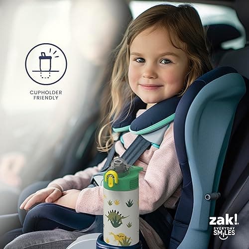 Zak Designs Sanrio Sage Kids Water Bottle For School or Travel, 14oz Stainless Steel Water Bottle With Straw, Handle, and Leak-Proof, Pop-Up Spout Cover (Hello Kitty) - Hello Kitty thumbnail 11