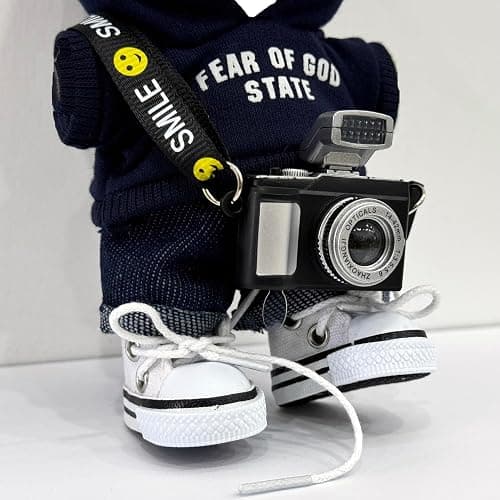 5-Piece Set Dolls Clothes - Fashion Style Outfit Set with Hoodies, Pants, Small Camera, Glasses, Canvas Shoes - 5 Piece Set thumbnail 4