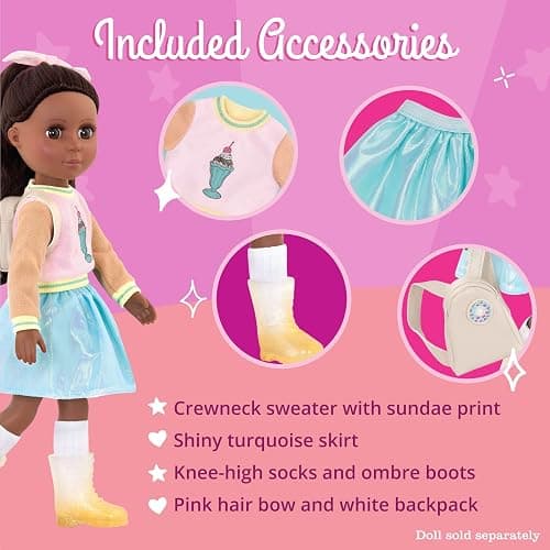Glitter Girls – 14-Inch Doll Clothes – Sweet Dazzle Tutu & Sweater Deluxe Outfit - For Girls 3+ Years – Children’s Toys thumbnail 4
