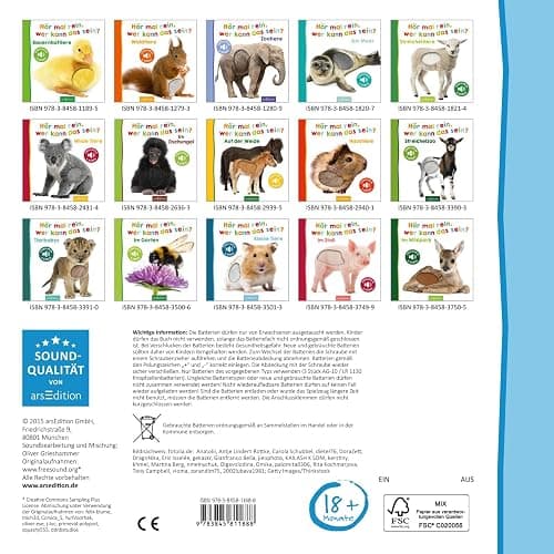 Hör mal rein, wer kann das sein? – Lieblingstiere: Streicheln und hören | Hochwertiges Pappbilderbuch mit 5 Sounds und Fühlelementen für Kinder ab 6 Monaten thumbnail 2