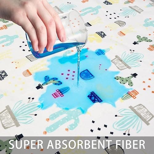 Baby Diaper Changing Pad Liners(22X27.5 inches) Soft Cotton Waterproof Changing Pad for Baby Underpads Mattress Pad Sheet Protector Portable Reusable Urine Pads for Travel Gear Pack of 3 thumbnail 5