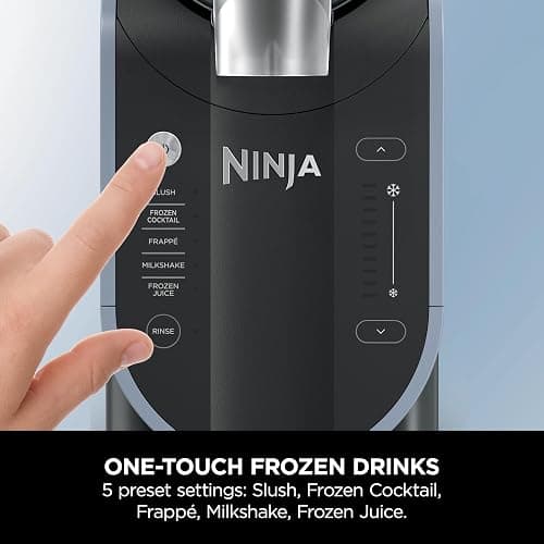 Ninja SLUSHi Frozen Drinks Maker, Create Slush, Frozen Cocktails, Frappé, Milkshakes & Frozen Juice, No Ice or Preperation Needed, WhisperChill Technology, 1.9l Capacity, Blue & Grey FS301UK thumbnail 6