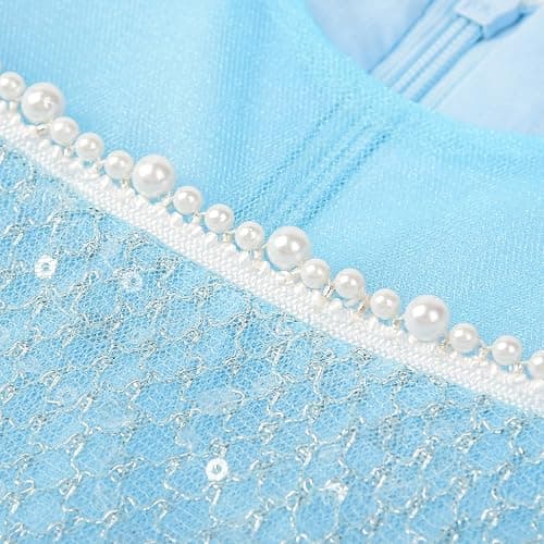 JerrisApparel Girls Princess Dress Puff Sleeve Princess Costume with Accessories thumbnail 5