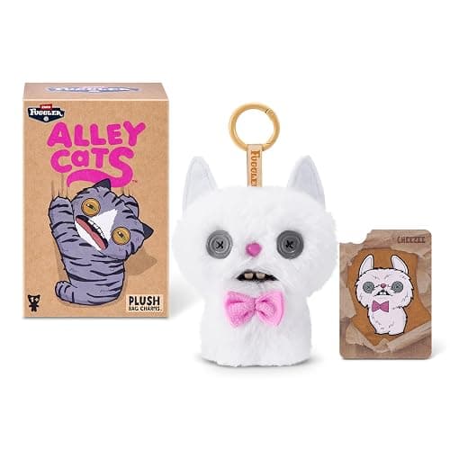 Fuggler Alley Cat Keyring 5 Inch (6 Pack) by ZURU | Clip-on Funny Ugly Monster keyrings; signature teeth; soft & collectible; for fans & collectors; gift for tweens & teens thumbnail 8