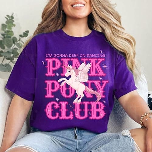 RIVER BOUTIQUE Chappell Roan Shirt, Pink Pony Club Shirt, I'm Gonna Keep On Dancing, Midwest Princess Tour Tee,Pride Music Tee,Pink Pony Club Shirt, Midwest Princess Tour, Sapphic Lesbian Pride Music Shirt, Keep On Dancing, Dancing Shirts thumbnail 6
