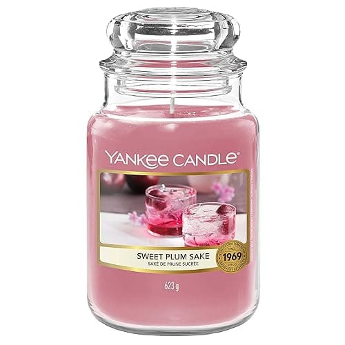 Yankee Candle Duftkerze Sweet Plum Sake | Große Kerze im Glas | Sakura Blossom Festival Collection | Brenndauer: bis zu 150 Stunden | Toll zum Verschenken - Image 1
