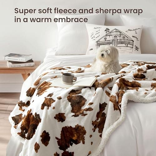 blunique Heated Blanket Throw Blanket - Fast Heating Electric Blanket, Soft Flannel Heated Throw with 10 Time Settings,10 Heating Settings, Warm Gifts for Women & Mom & Grandma(50"x60"Brown Highland) thumbnail 7