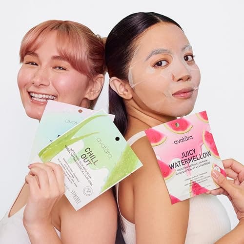 Avatara All-Stars 8-Pack Facial Sheet Mask Variety Pack | Clean K-Beauty Set for Dry, Sensitive, Uneven Skin | Gentle Moisture | Fragrance-Free, Paraben-Free & Cruelty-Free Korean Masks thumbnail 4