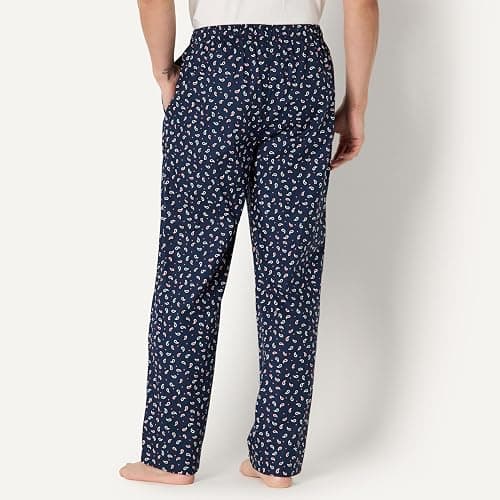 Amazon Essentials Mens Straight-Fit Woven Pajama Pant with Pockets thumbnail 3