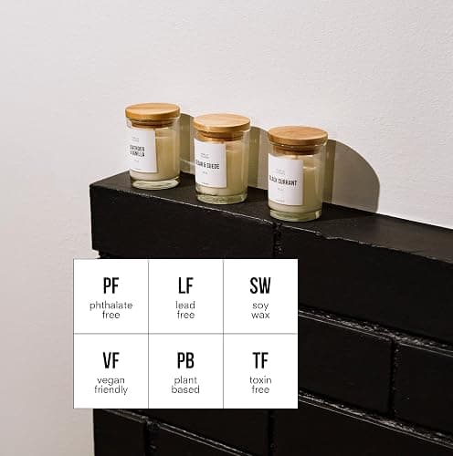 Public Goods 3-Pack Scented Soy Candle Set for Women & Men | Long Lasting & Non Toxic | Made with Natural Soy Wax & Organic Essential Oils | Gift Box | 3.5oz Jars thumbnail 2