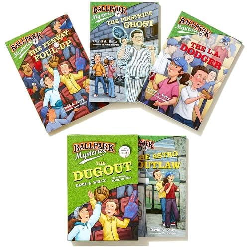 Ballpark Mysteries: The Dugout boxed set (books 1-4): The Fenway Foul-Up, The Pinstripe Ghost, The L.A. Dodger, The Astro Outlaw thumbnail 2
