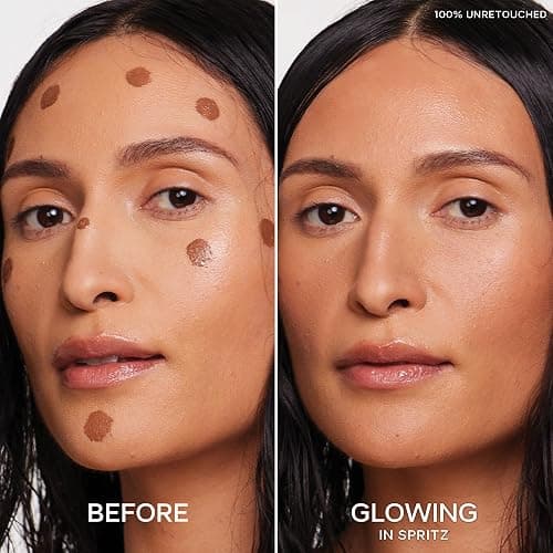 Saie Dew Bronze - Hydrating Liquid Bronzer Stick For a Sun Kissed Glow - Liquid Contour Stick Infused with Nourishing Skin Care Ingredients - Sculpted Face Makeup Essential - Spritz (0.4 oz) thumbnail 3