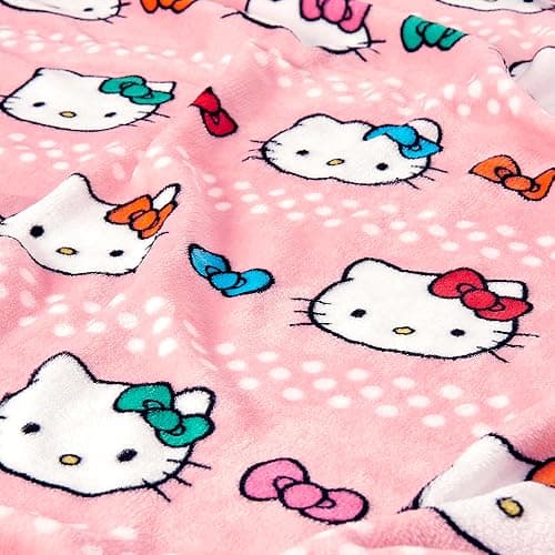 Northwest Hello Kitty Bowtastic Hugger Pillow & Silk Touch Throw Blanket Set, Stuffed Animal, 50x60 inches and 11 inch Plushie thumbnail 6