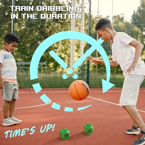 SETOXYX Basketball Dribble Skills Dice Set - Training Equipment - Basketball Gift for Boys.Dribble Skills Training for Beginner from 0 to 1.Kids Party Favors thumbnail 7