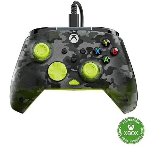 Turtle Beach Rematch Core Wired Gaming Controller Licensed for Xbox & PC | Xbox Series X|S, Xbox One, Audio Controls, Hall-Effect Thumbsticks, Rumble Motors & Impulse Triggers, Ghost Black Camo Yellow - Image 1