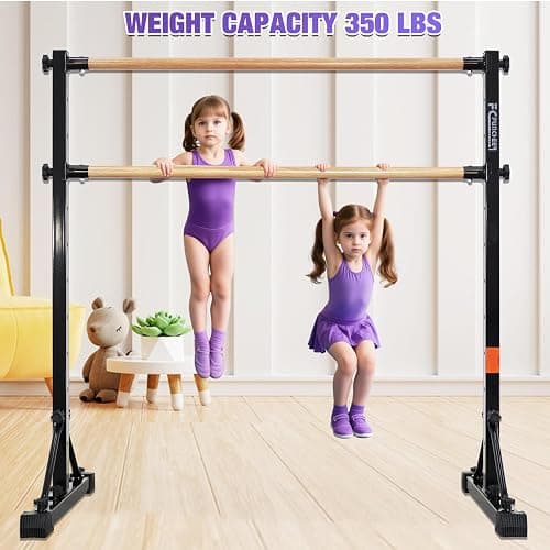 FC FUNCHEER Adjustable Ballet Barre,Portable Dance bar,Fitness Equipment for Dance & Balance Excercise,Super Sturdy for Balance Workout,Weight Limit 250 LBS thumbnail 5