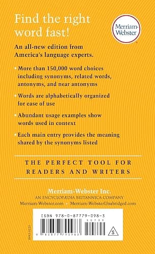 Merriam-Webster’s Everyday Language Reference Set: Includes: The Merriam-Webster Dictionary, The Merriam-Webster Thesaurus, and The Merriam-Webster Vocabulary Builder thumbnail 11