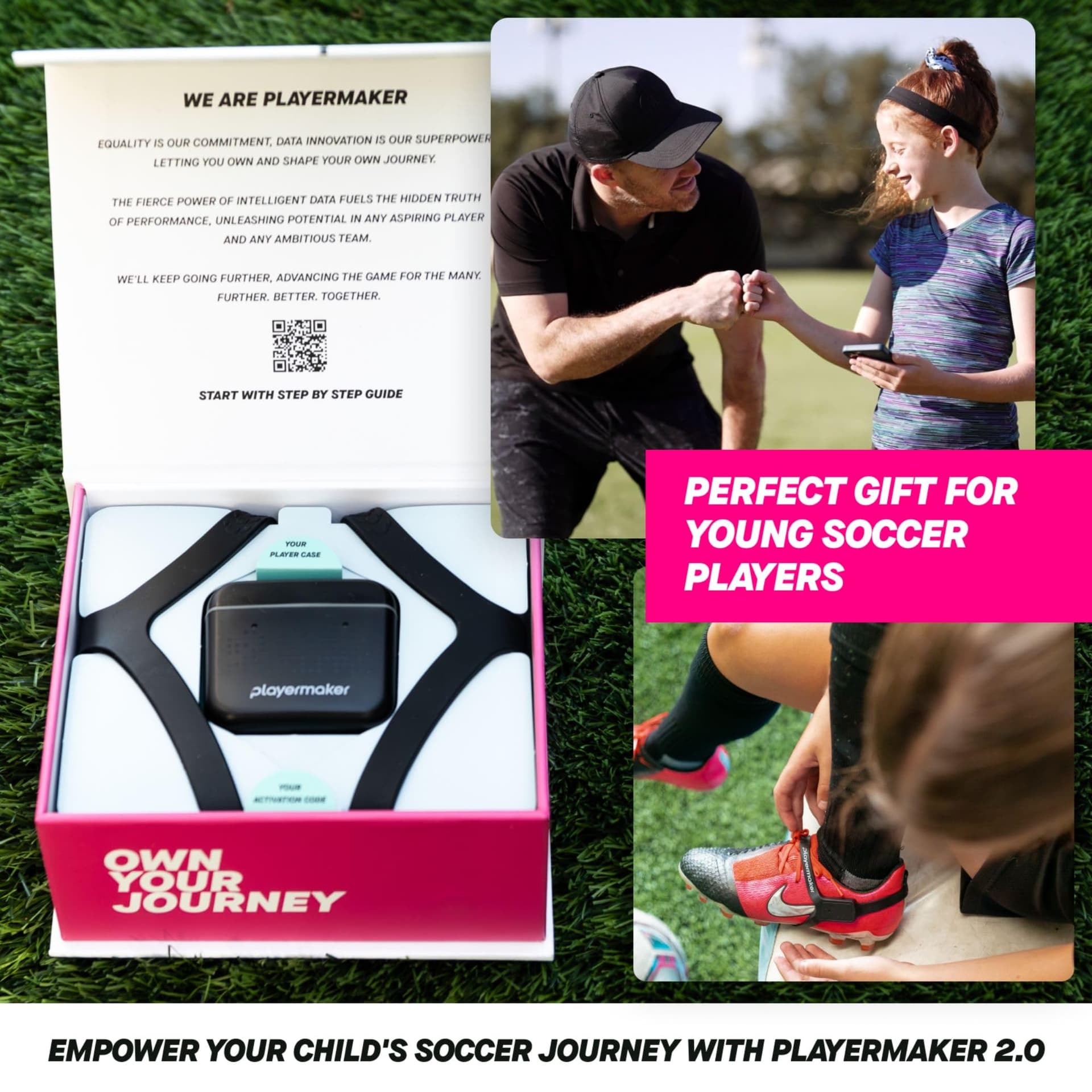 Playermaker 2.0 Smart Soccer Tracker for Cleats, 25+ Technical & Physical Soccer Training Metrics, 12 Month Access to Playermaker Technology App, Next-Level Precision Beyond GPS Trackers, Medium thumbnail 4