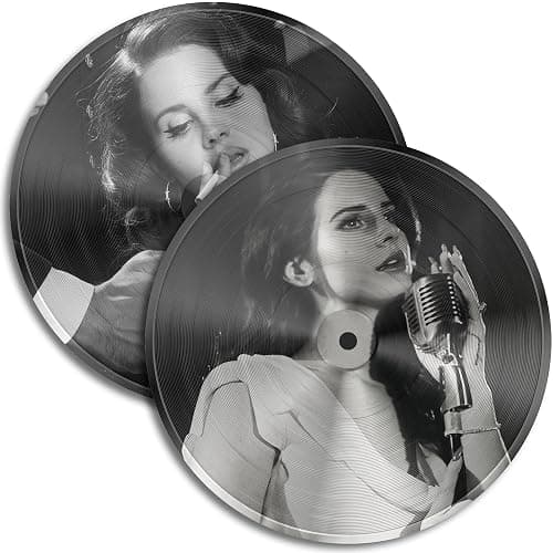 GIFTSFARM Lana Del Rey Vinyl Record Wall Decor, Lana Del Rey Merch, Room Decor (11.6 Inch, Set of 2) - Image 1
