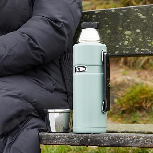 Thermos - Stainless King Copper Travel Flask (1.2L) - Premium Leak Proof Insulated Tea & Coffee Flask for Hot & Cold Drinks, Built-in Cup, Twist-Pour Stopper, BPA-Free, Durable Steel thumbnail 2